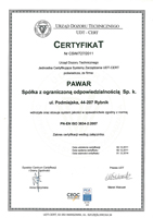 Certyfikat ISO 3834